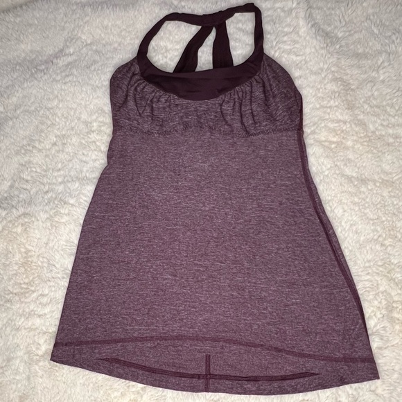 Lululemon Maroon Tank Top Size 6 - Picture 1 of 4